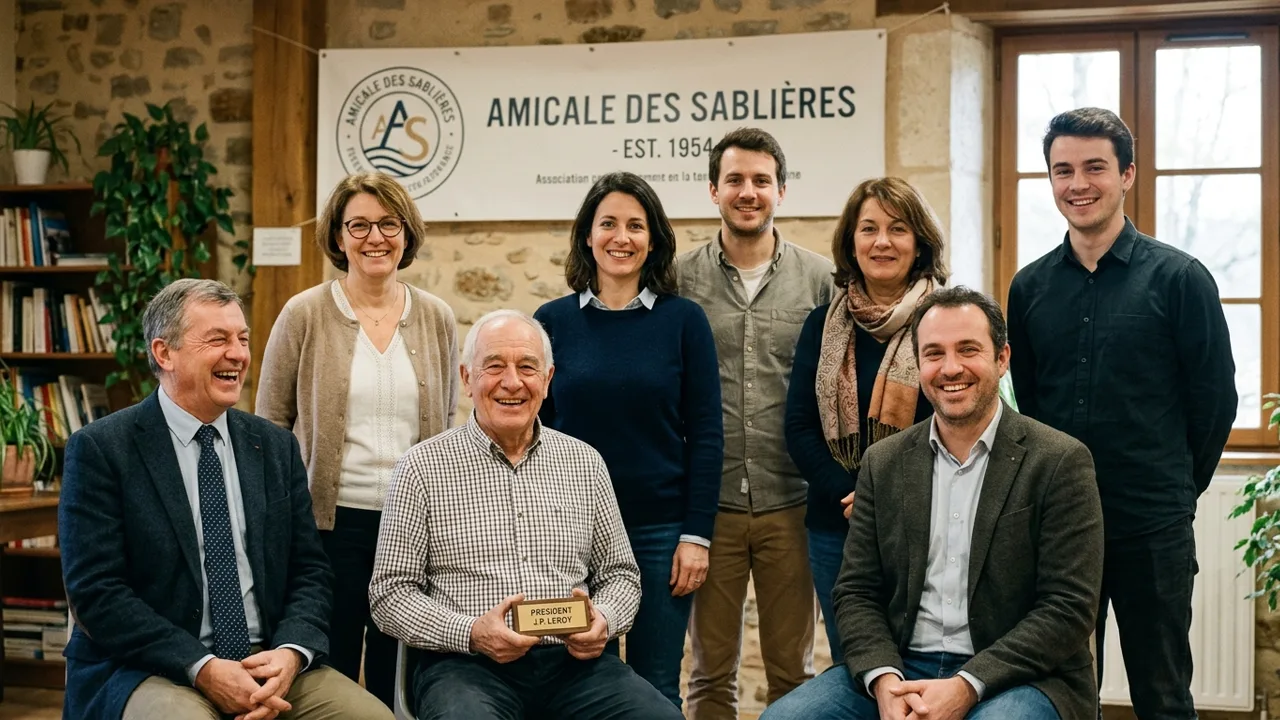 Membres du bureau exécutif et équipe d'administration de l'Amicale des Sablières